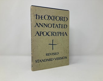 Oxford Annotated Bible With The Apocrypha by Bruce M. Metzger HC 1st First Hardcover Very Good VG 1965 125671