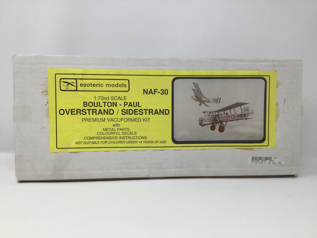 Esoteric Models Boulton Paul Overstrand / Sidestrand NAF30 Etsy