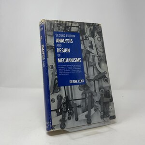 Analiza i projektowanie mechanizmów autorstwa Deane Lent HC, wydanie drugie, twarda oprawa, bardzo dobry rok 1970, 422472