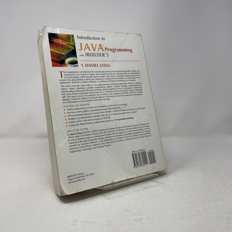 Introduction to Java Programming With Jbuilder 3 by Liang, Y. Daniel PB First Edition Paperback Very Good 2000 556528 image 5