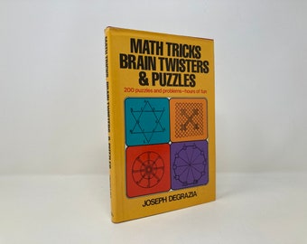 Trucos matemáticos, acertijos y acertijos de Joseph Degrazia HC Tapa dura 1.° Así LN Como nuevo 1981 147234