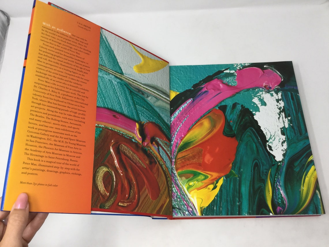 The Art of Peter Max by Charles A. Riley II Hardcover First 1st Like ...