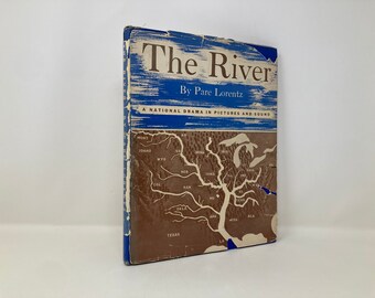 The River von Pare Lorentz HK Hardcover 1.Erste VG Sehr Gut 1938 150288