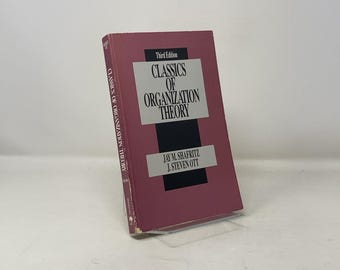 Classics of Organization Theory by Jay M. Shafritz, J. Steven Ott PB 3rd Edition Paperback Very Good 1991 301987