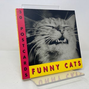 Livre de cartes postales Funny Cats par J.C. Suares PB Broché 1er premier LN Comme neuf 1996 165828