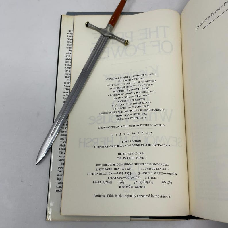 The Price of Power by Seymour M. Hersh HC First Edition Hardcover Very Good 1983 388595 image 5