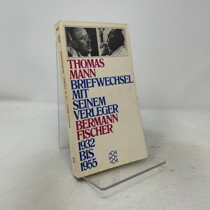 Briefwechsel mit seinem Verleger Gottfried Bermann Fischer 1932 -1955 (Livre en allemand) by Thomas Mann PB First Edition Paperback  540519