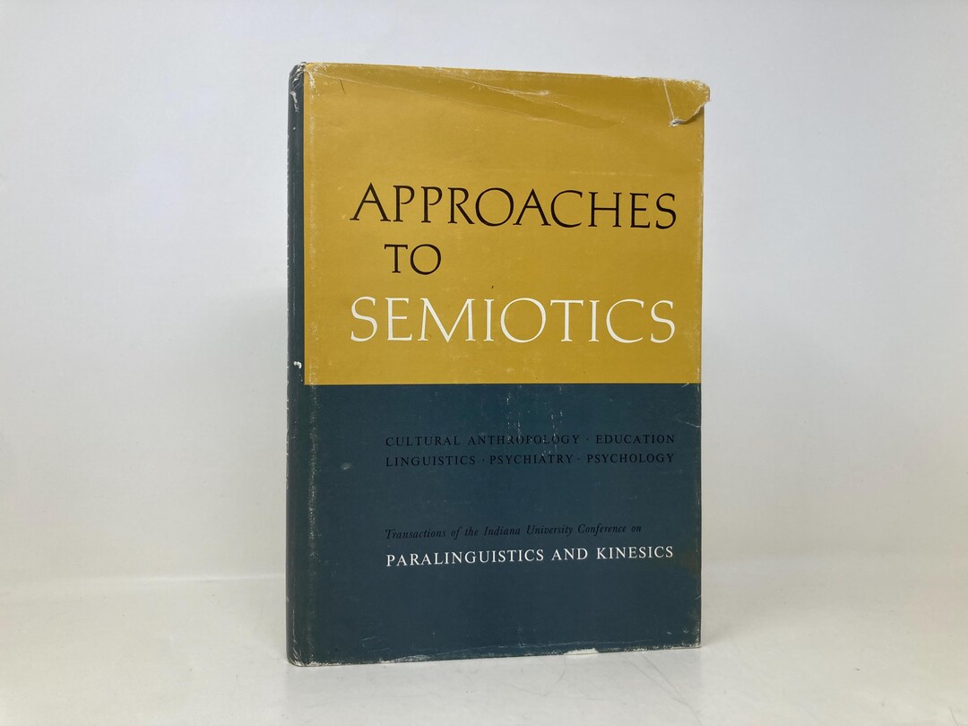 Sebeok Approaches to Semiotics by Thomas A. Sebeok HC Hardcover 1st First VG ...