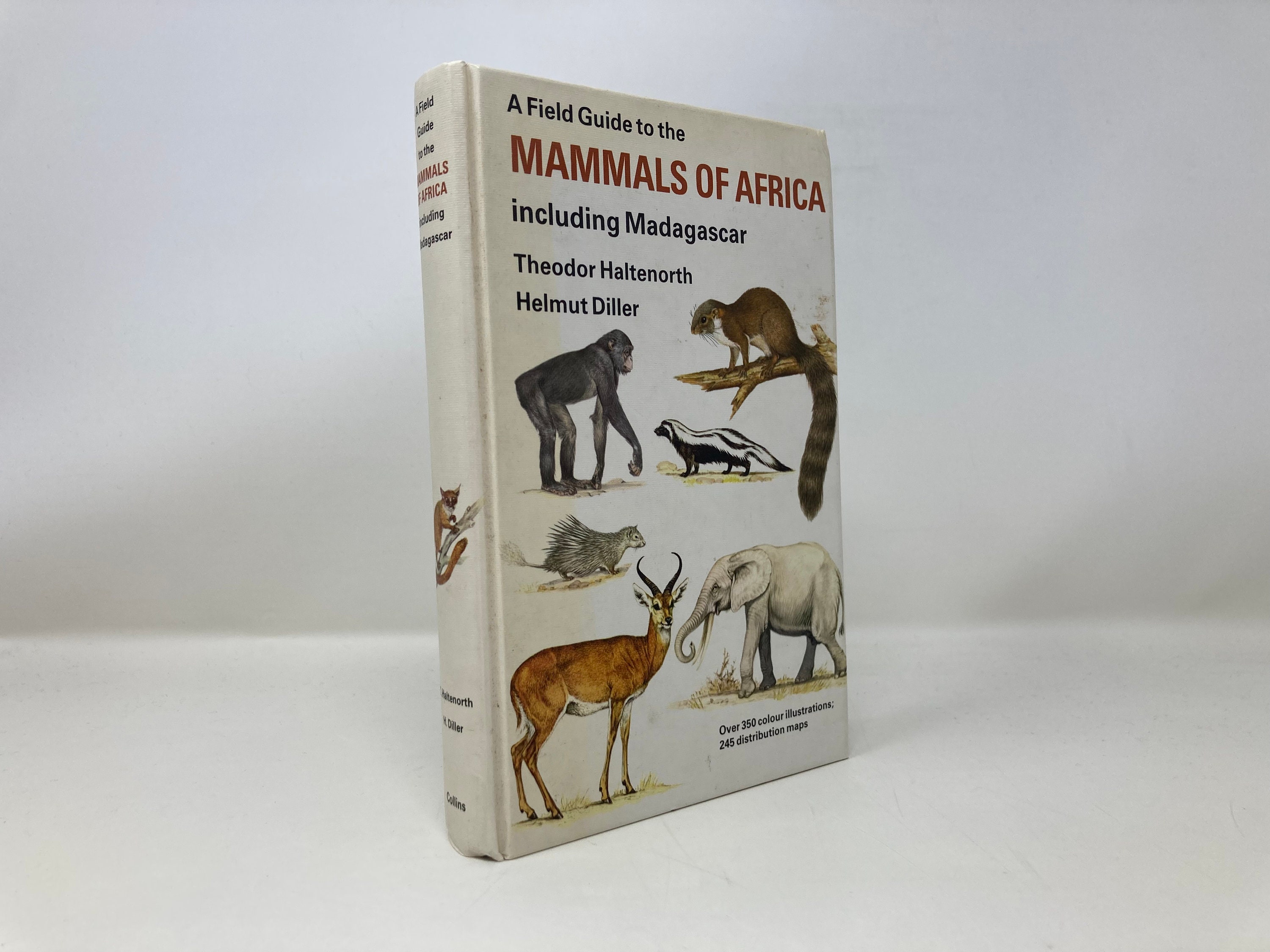 Mammals of Africa Including Madagascar by Theodor Haltenorth and Helmut Diller HC First 4th VG 1986 150754