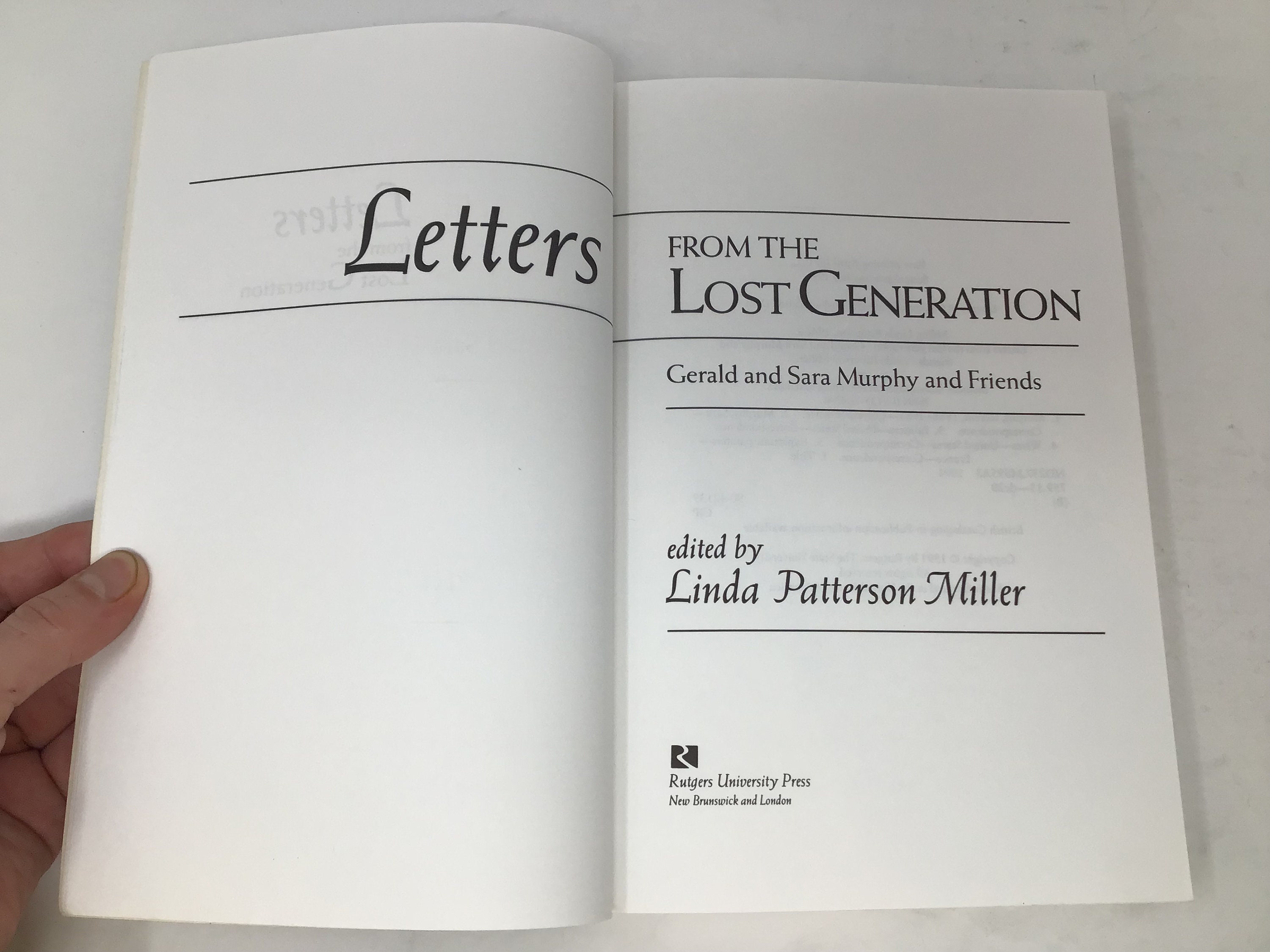 Bitterhed ørn betale sig Letter From Lost Generation by Linda Miller PB Paperback 1991 - Etsy