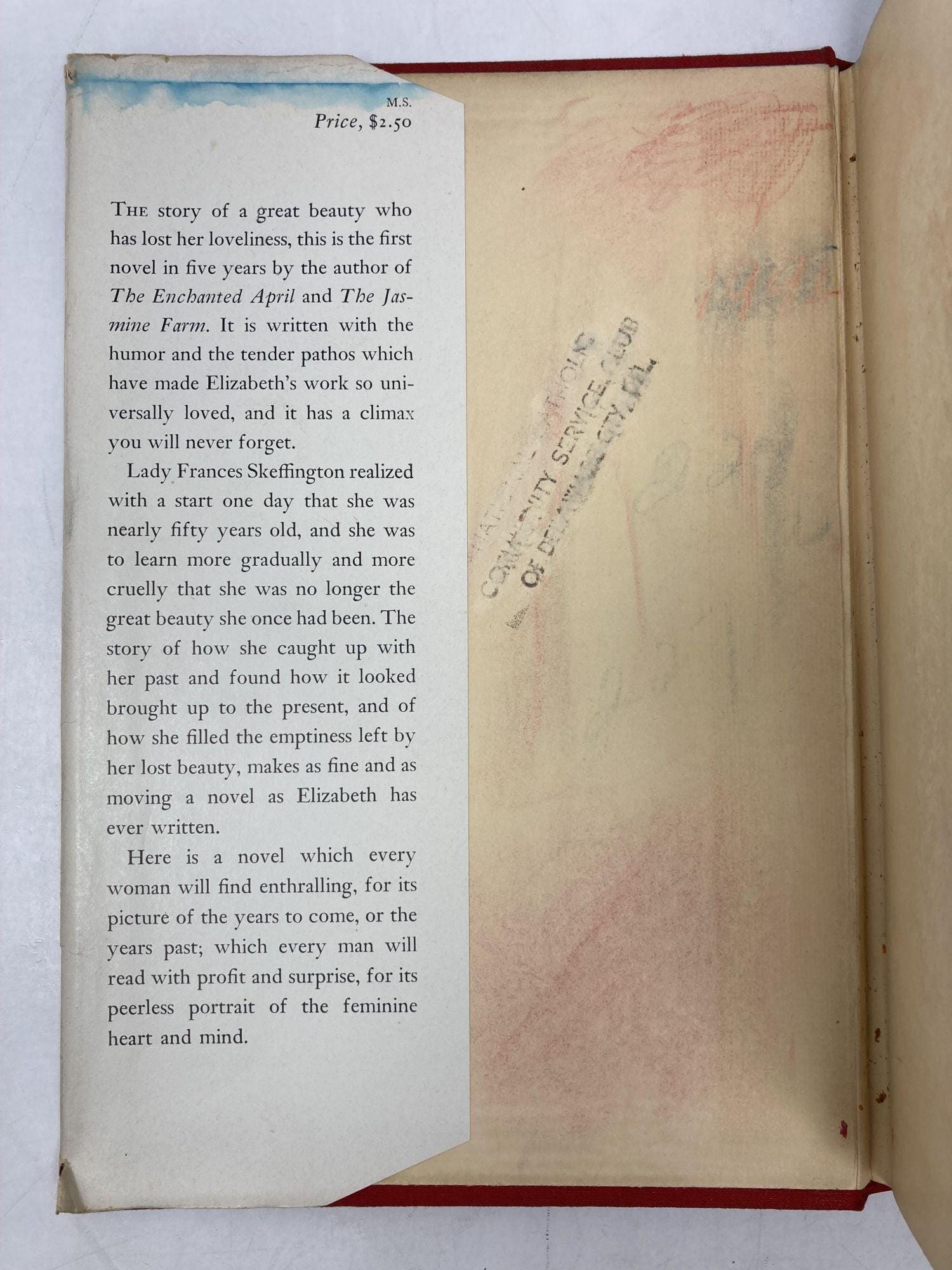 エリザベスHC著『ミスター・スケフィントン』ハードカバー 非常に良い