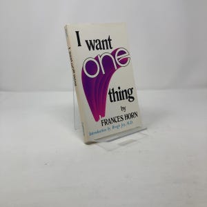 I Want One Thing by Frances Horn PB First Thus Paperback Like New 1982 311419