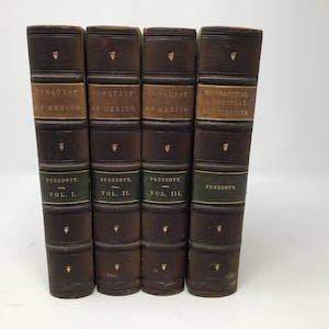 History of the Conquest of Mexico by William H. Prescott HC First 1st Very Good 1843-1845