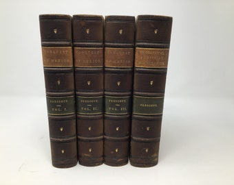 History of the Conquest of Mexico by William H. Prescott HC First 1st Very Good 1843-1845