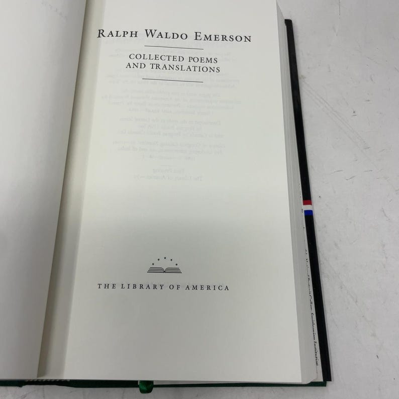 Ralph Waldo Emerson by Ralph Waldo Emerson HC First Edition Hardcover Like New 1994 417954 image 4