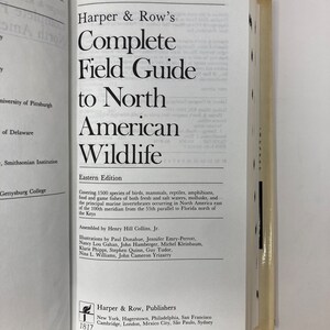 Harper and Row's Complete Field Guide to North American Wildlife HC Hardcover 1st First VG Very Good 1981 146770 image 2