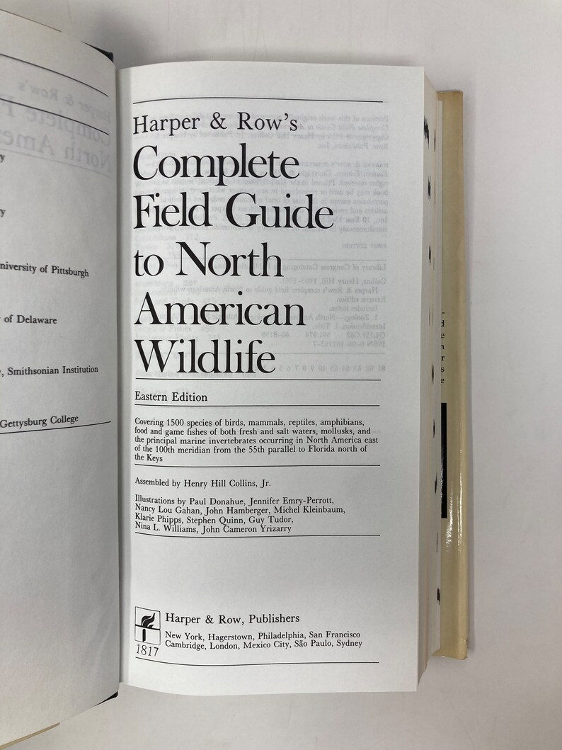 Harper and Row's Complete Field Guide to North American Wildlife HC Hardcover 1st First VG Very Good 1981 146770 image 2