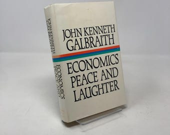 経済学 平和と笑い ジョン・ケネス・ガルブレイス著 HC初版 ハードカバー 非常に良い 1971年 337234