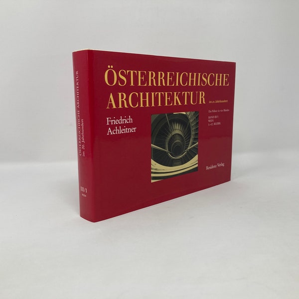 Osterreichische Architektur by Freidrich Achleitner HC Hardcover 1st First LN Like New 1990  119136