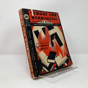 School for Barbarians by Erika Mann PB 1st First Paperback Very Good VG 1938