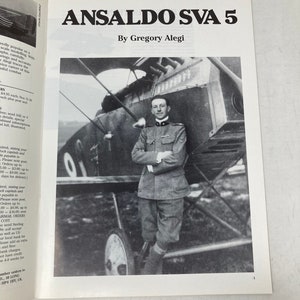 Ansaldo SVA 5 by Gregory Alegi PB First 1st Like New 1993 image 3