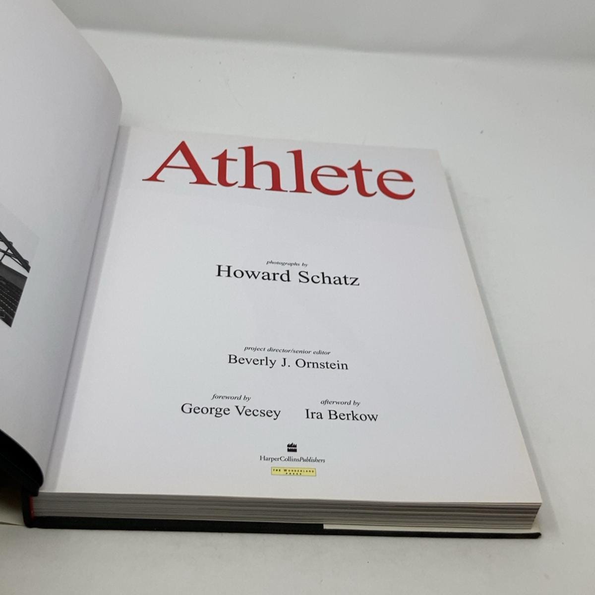 Athlete by Howard Schatz HC First Edition Hardcover Like New 2002