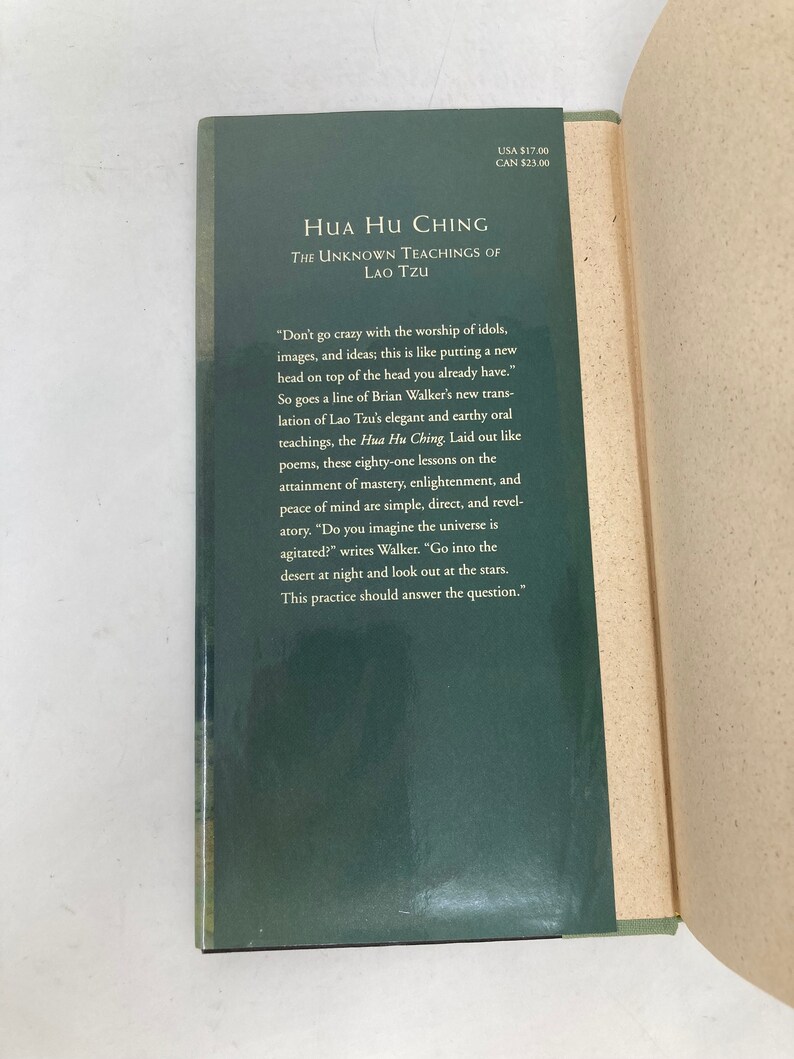 Hua Hu Ching: The Unknown Teachings of Lao Tzu by Brian Walker Hardcover First Very Good 1994 image 4