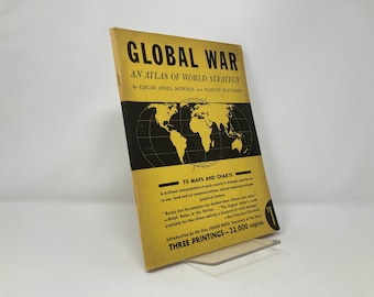 Global War von Edgar Ansel Mowrer PB Taschenbuch 1.Erste VG sehr gut 1943 149660