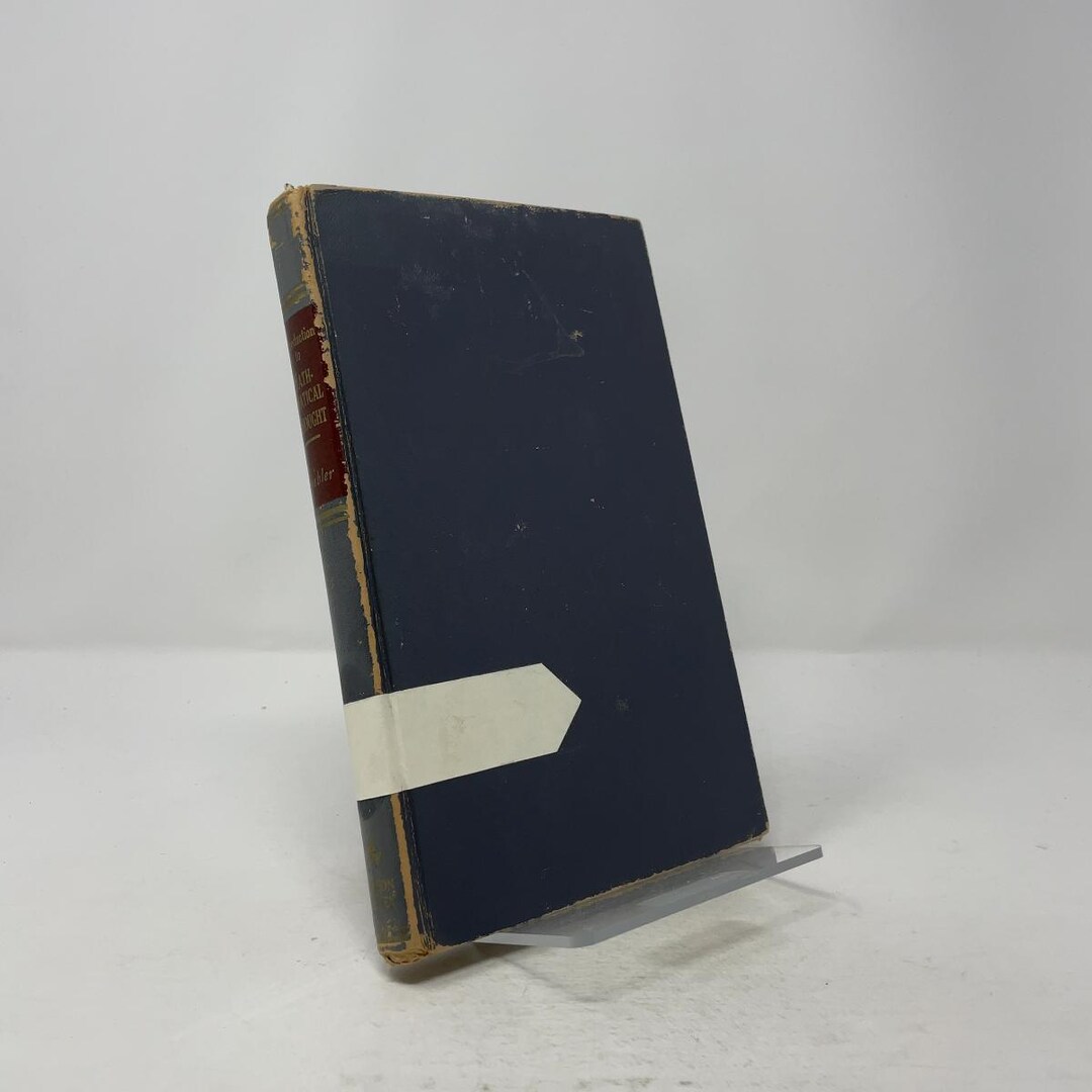 An Introduction to Mathematical Thought by E. R. Stabler HC First ...