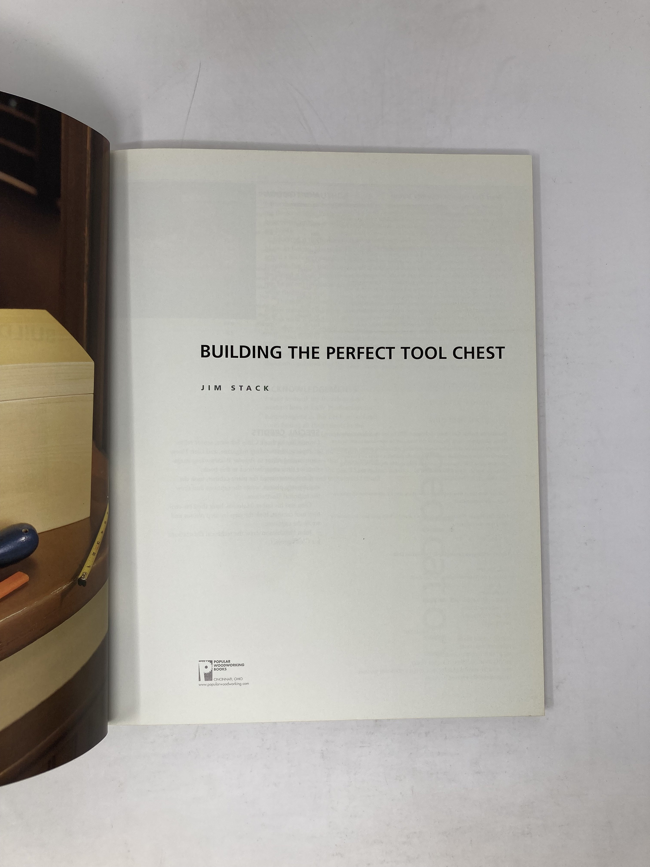Building the Perfect Tool Chest by Jim Stack PB First 1st Like New ...