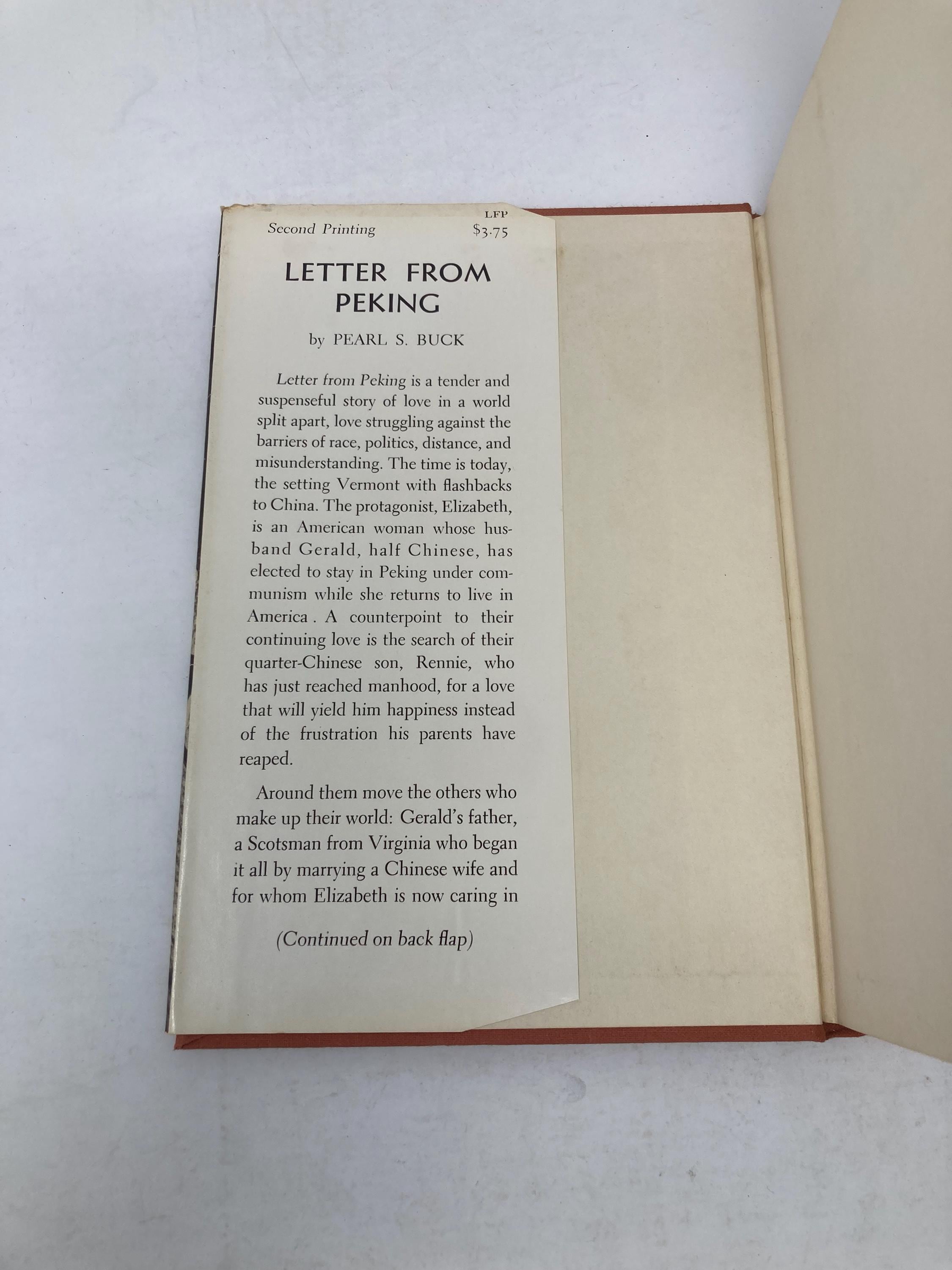 Letter From Peking by Pearl S. Buck HC Hardcover First 1st Very