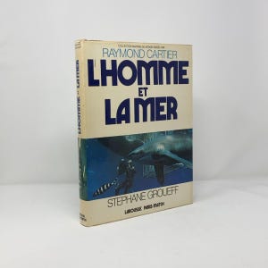 L'Homme et La Mer de Raymond Cartier e Stephane Groueff HC Primeira edição Capa dura Muito bom 1973 302900