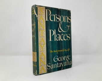 Persons and Places by George Santayana HC Hardcover 1st First VG Very Good 1944  130688