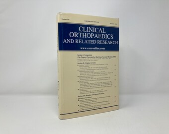 Klinische Orthopädie und Verwandte Forschung von Carl T. Brighton HK Hardcover 1st Also VG Sehr Gut 2001 149515