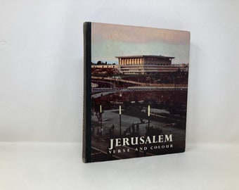 Jerusalem Verse and Color par Gershon Jagodnik HC Relié 1er premier TB Très bon 1967 149690