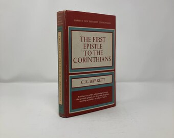 The First Epistle to the Corinthians by C.K. Barrett HC First Edition Hardcover Very Good 1968 301529