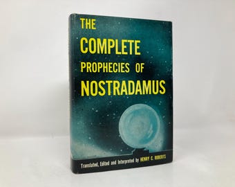 Las profecías completas de Nostradamus de Henry C. Roberts HC Tapa dura 1.ª edición Muy buena 1972 171959