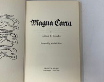 マグナ・カルタ ウィリアム F. スウィンドラー著『マグナ カルタ』HC First VG 1968