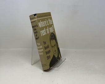 ¿Dónde está el resto de mí? La historia de Ronald Reagan, de Ronald Reagan con Richard Hubler, HC, primera edición, tapa dura, muy buena, 1965, 333756