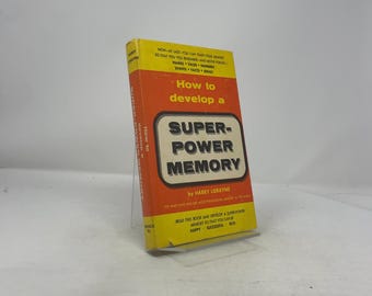 How to Develop a Super-Power Memory by Harry Lorayne HC First Edition Hardcover Very Good 1957 346607