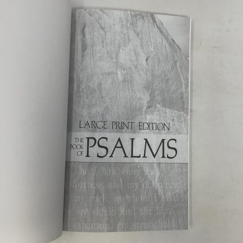 The Book of Psalms by Biblica, Inc. PB First Thus Paperback Like New 2001 408514 image 3