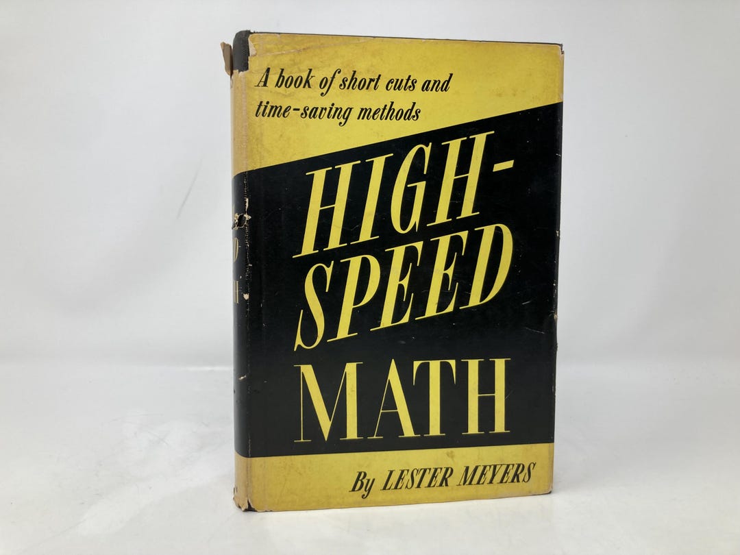 Hi Speed Math High Speed Math by Lester Meyers PB Paperback 1st First VG Very Good ...