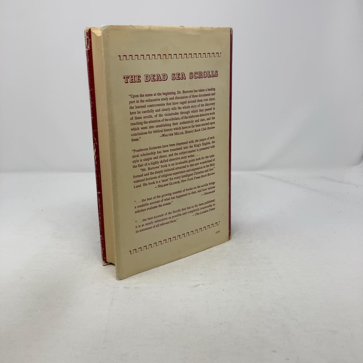 ミラー・バロウズ著『死海』HC初版ハードカバー 非常に良い 1961年