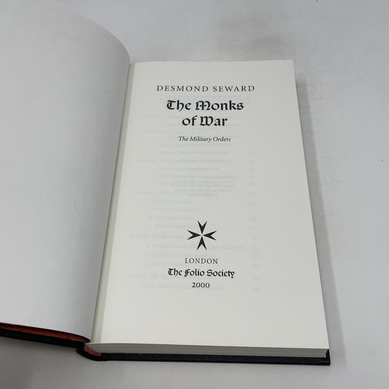 The Monks of War by Desmond Seward HC First Thus Hardcover Like New 2001 418935 image 4