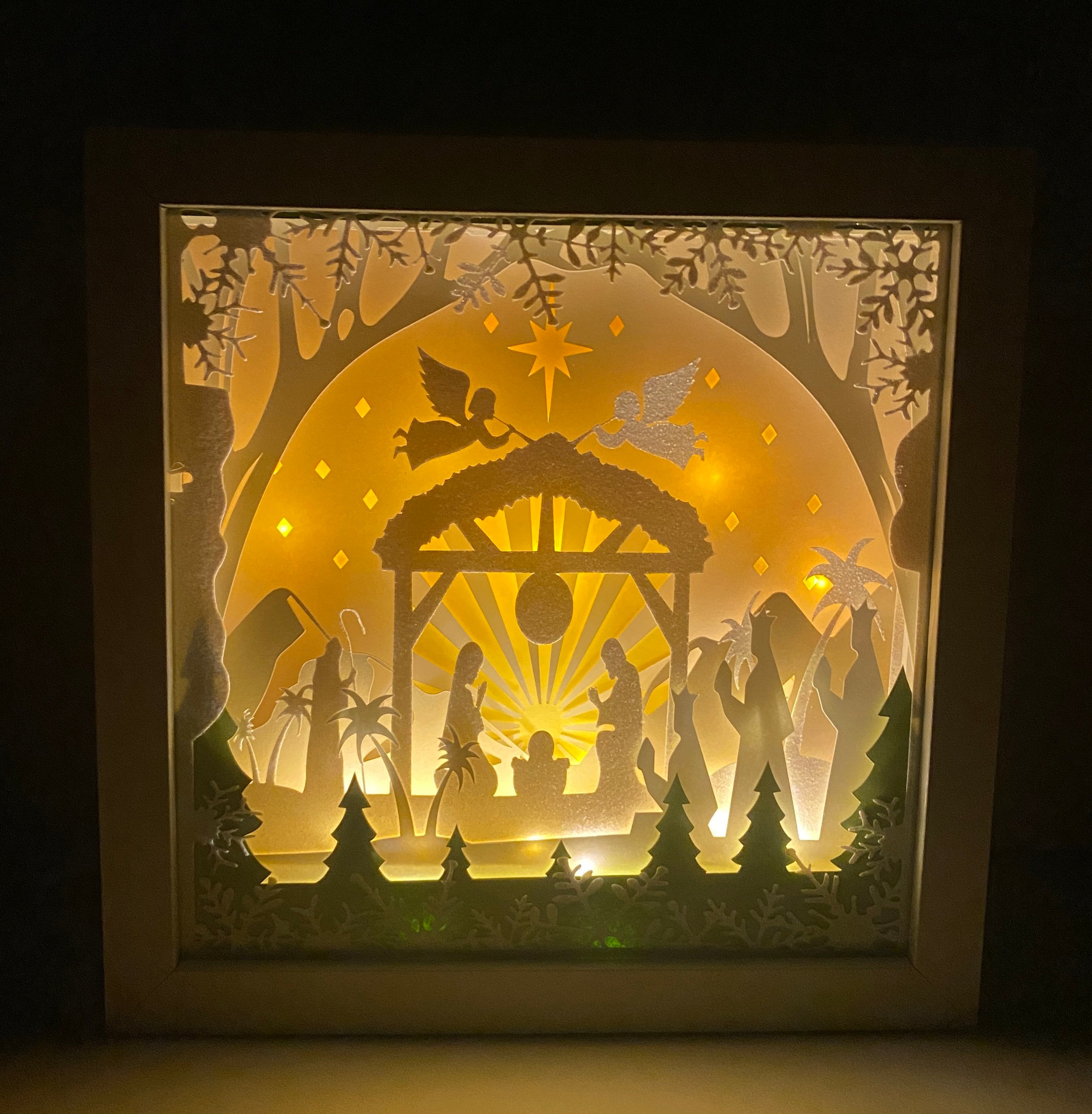 3D LED Nativity Scene / Wall Decor / Christmas/ Jesus Etsy