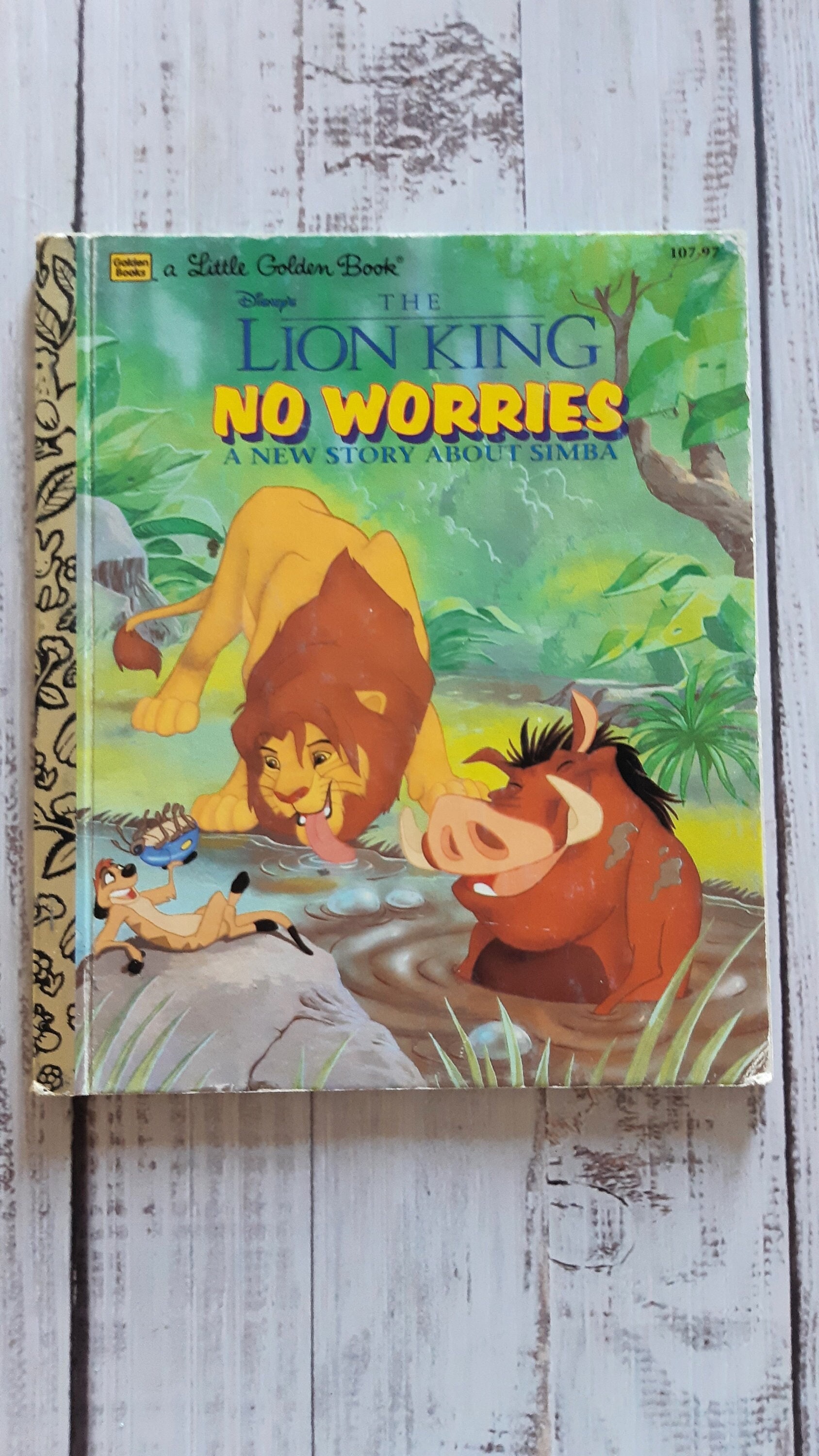 Disney's the Lion King Little Golden Book/ No Worries/ A New Story ...