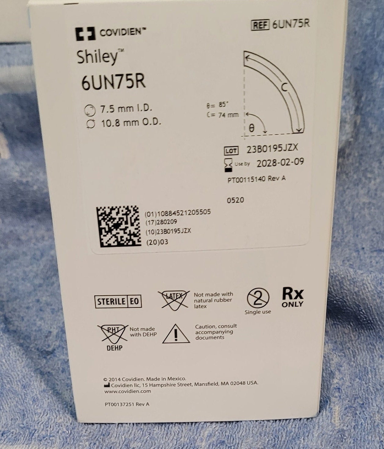 Shiley Covidien Adult Tracheostomy Tube Cuffless 6UN75R Etsy