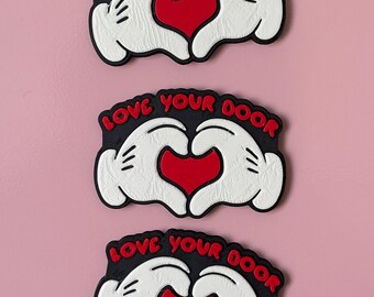 3D Printed Cruise Door Magnet | Hand Heart Cabin Decor, PLA Filament