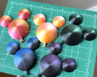 Shiny Mouse Balloon Baubles Cruise Door Magnet: Custom Cabin Decor | Fish Extender | Pixie Dusting