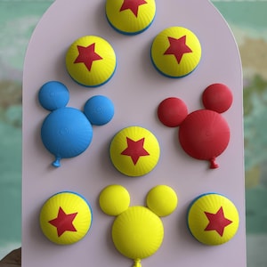 Bundle Disney Cruise Door Magnets | Pixar Ball + Mouse Balloon Set | DCL Cabin Decor | Stateroom Decoration